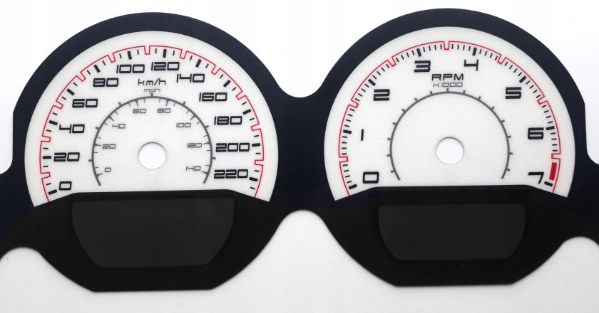 Шкала приборов Додж Челленджер в километрах
