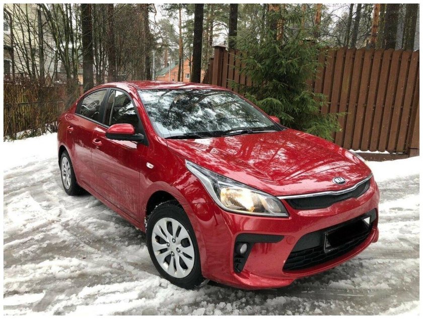 Kia Rio 4 красная