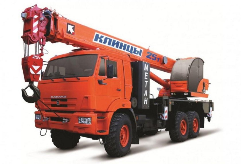 Автокран КАМАЗ- Клинцы-25 тн стрела 28м
