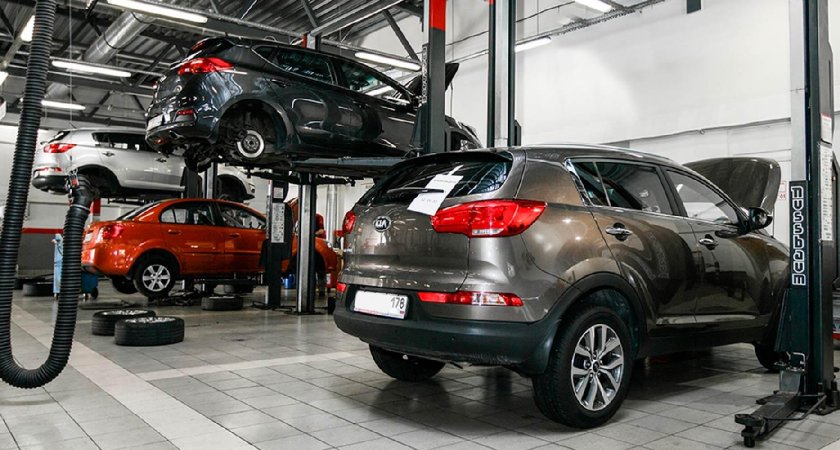 Kia Sportage 3 на подъемнике