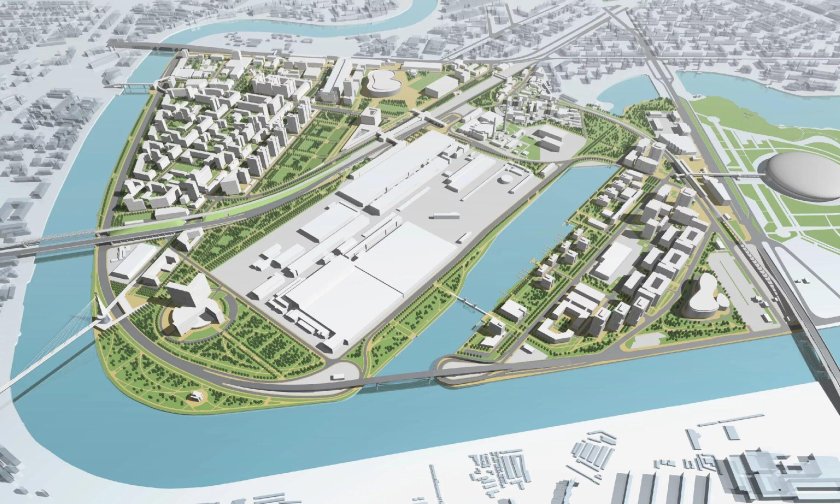 Территория завода ЗИЛ В Москве