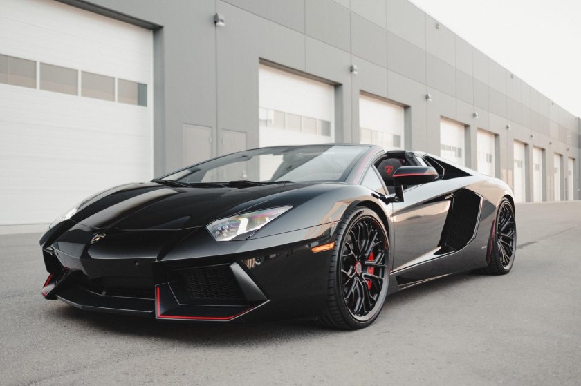 Lamborghini aventador black