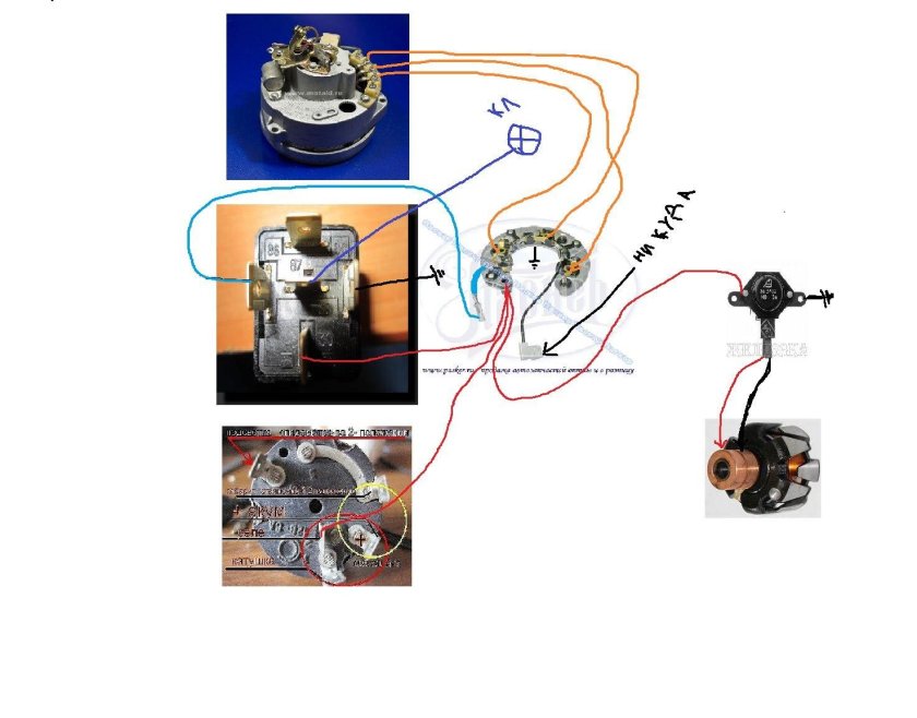 Диодный мост от ВАЗ на ИЖ Планета 5