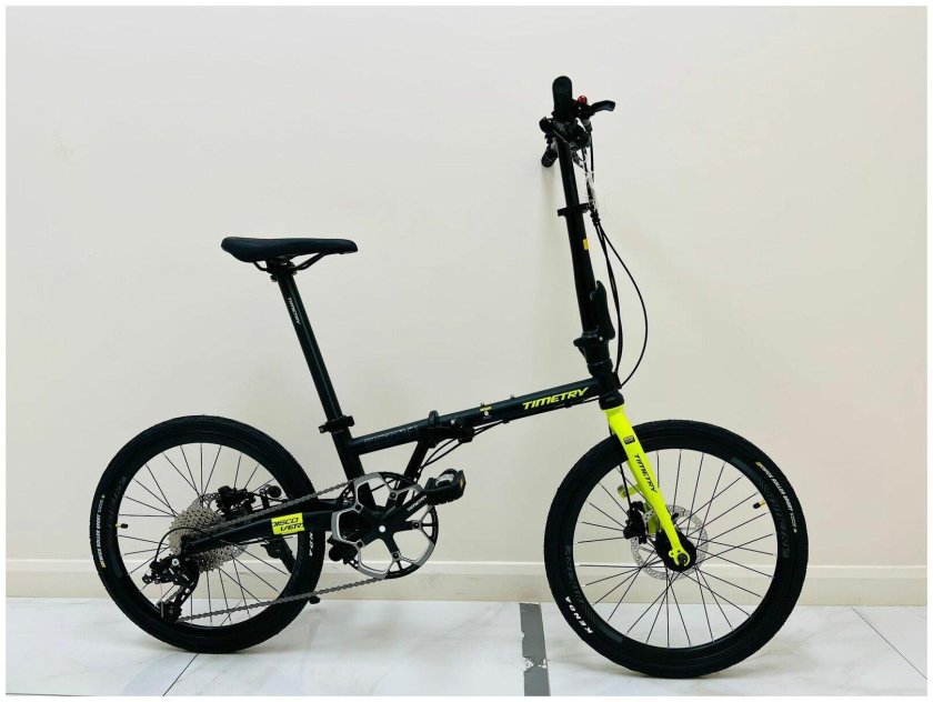 Велосипед салатово черный