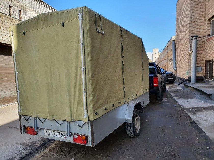 Тент на прицеп