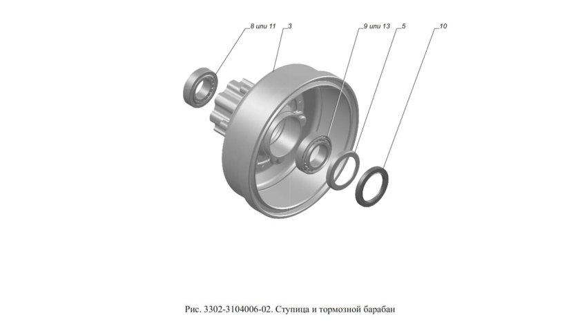 Сборка задней ступицы Газель 3302