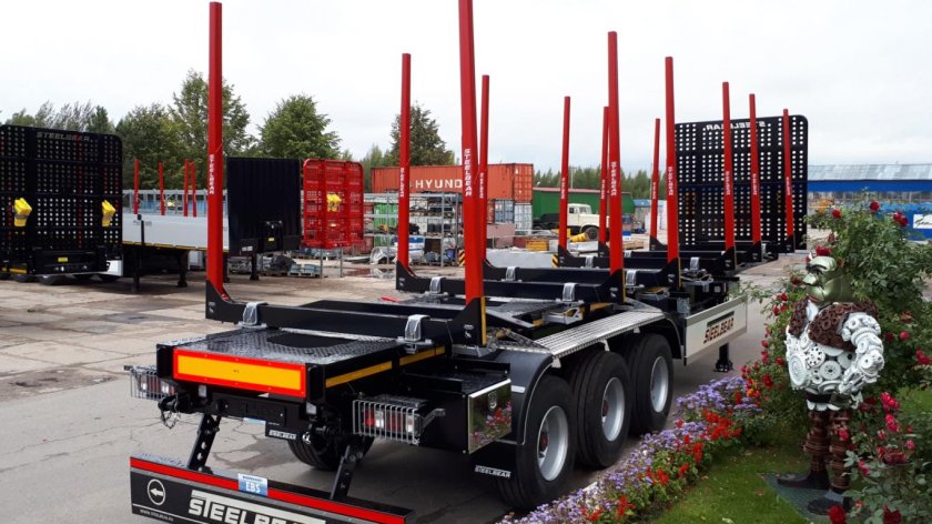 Полуприцеп сортиментовоз (лесовоз) steelbear pt-24l