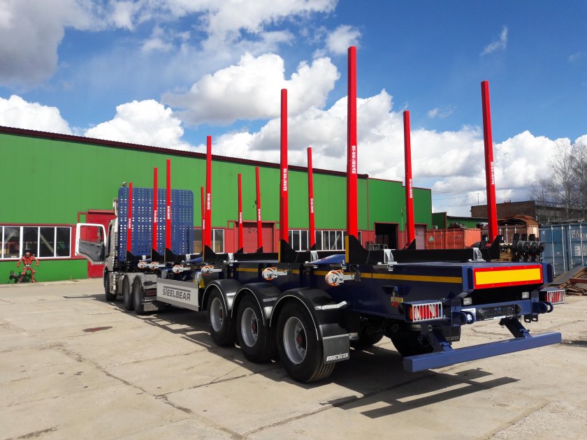 Полуприцеп сортиментовоз (лесовоз) Steelbear pt-24l