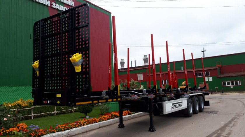 Полуприцеп сортиментовоз (лесовоз) steelbear pt-24l