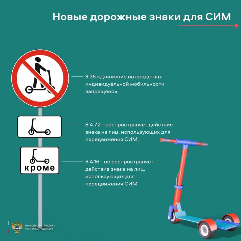 Движение на средствах индивидуальной мобильности запрещено