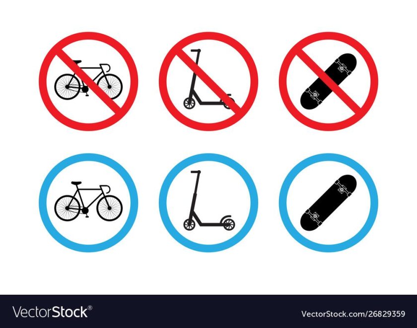 Знак самокат