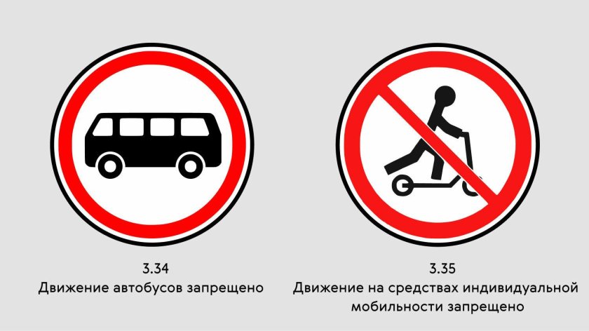 Знак движение транспортных средств