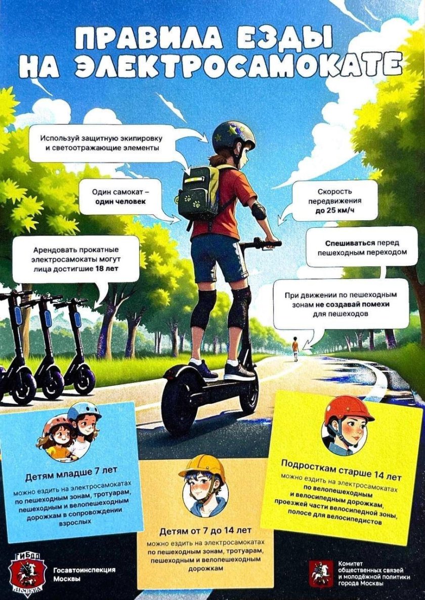 Правила езды на электросамокате