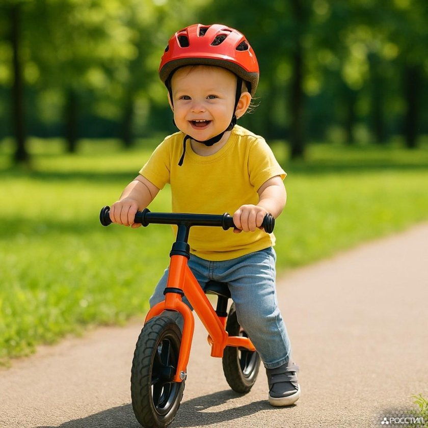 Ребенок на беговеле