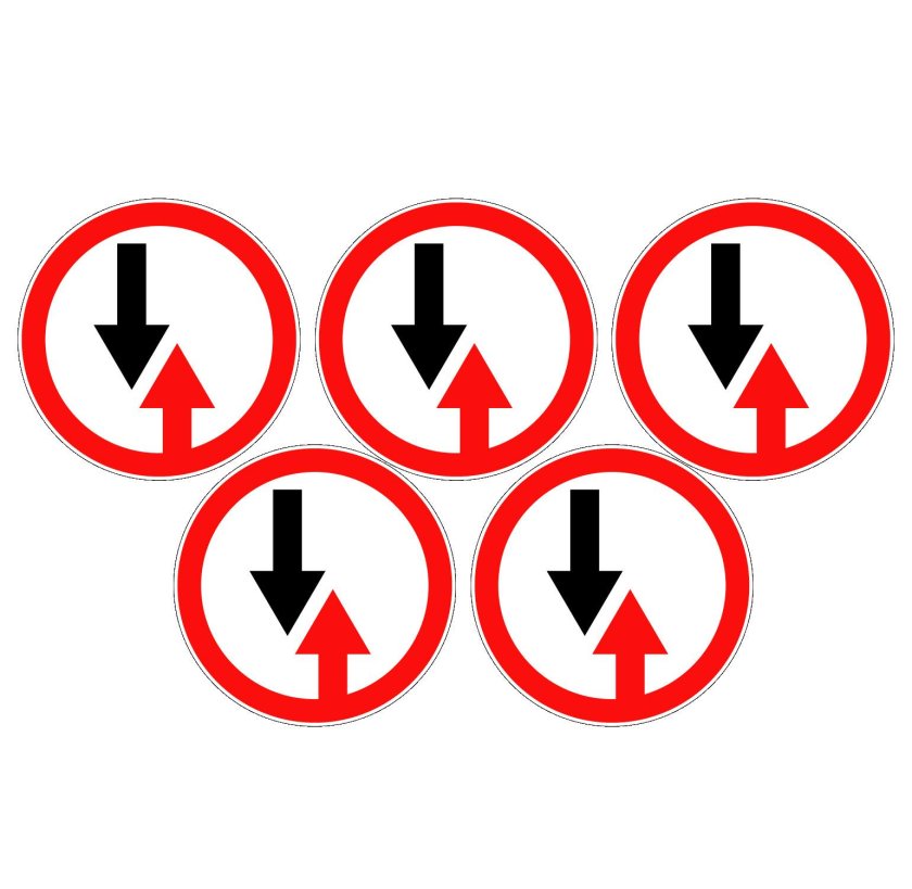 Знак встречное движение