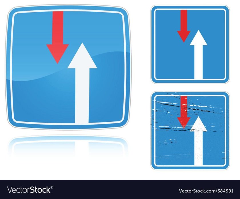 Знак преимущество перед встречным движением