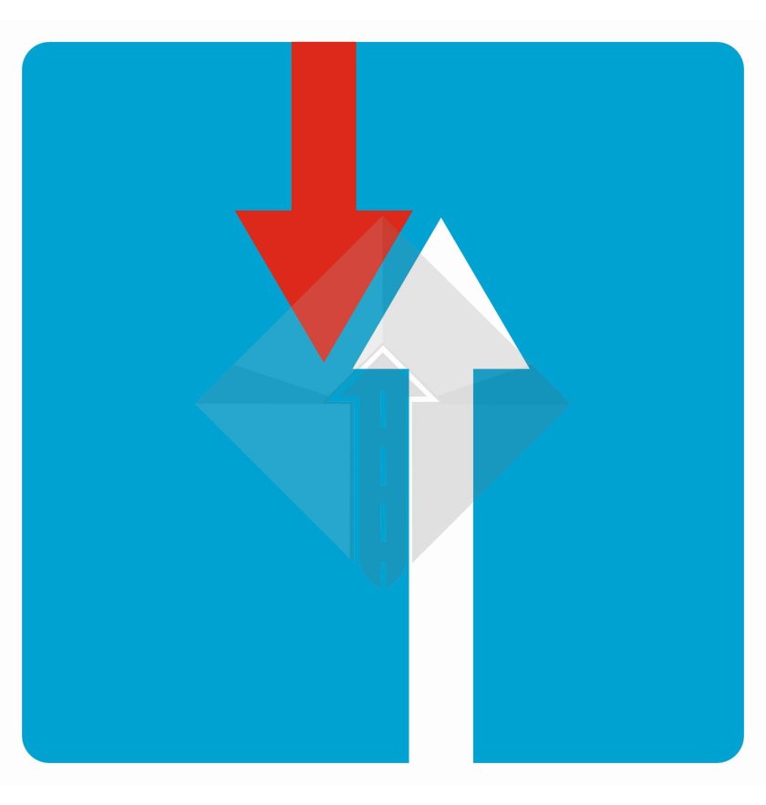 Знак преимущество перед встречным движением