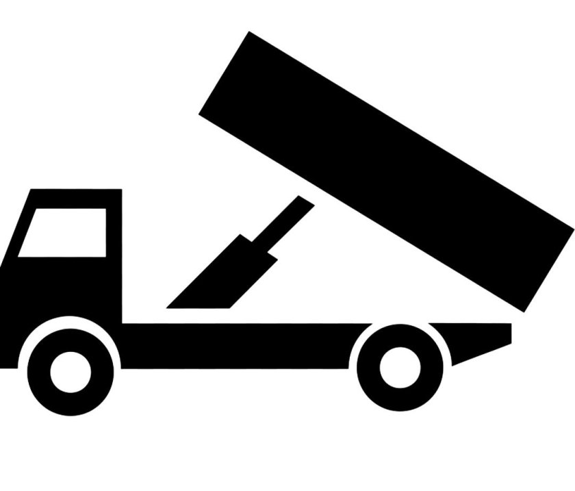 Зоны разгрузки автосамосвалов знаки