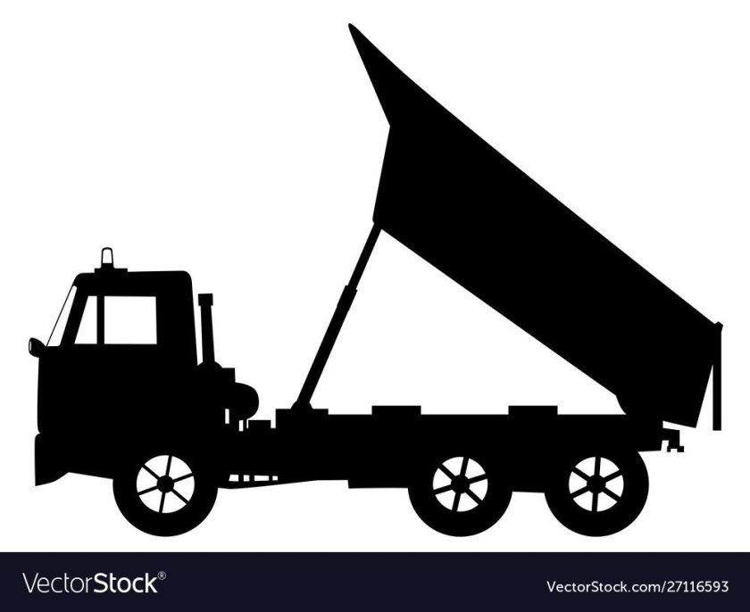 Самосвал силуэт