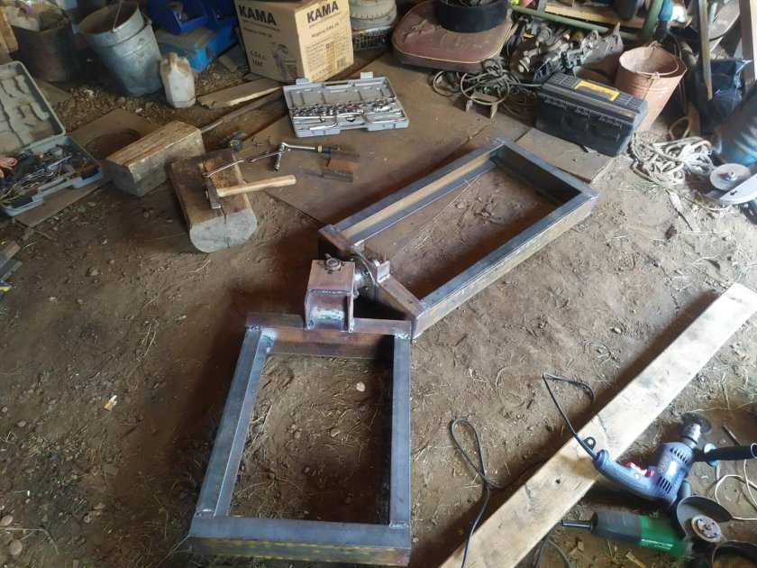 Мини трактор переломка 4