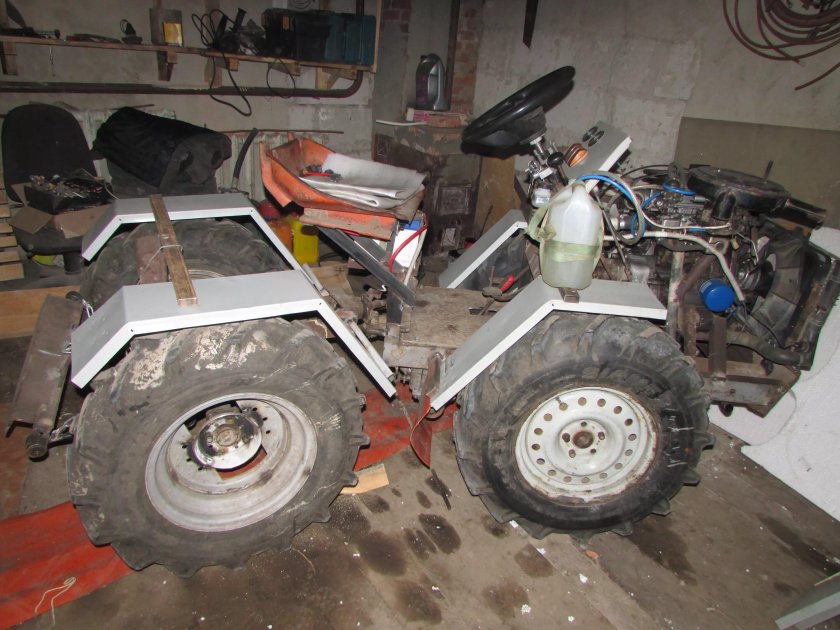 Мини трактор 4x4 переломка