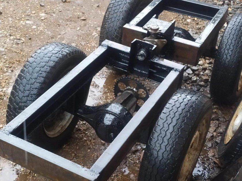 Трактор переломка 4 х самоделка