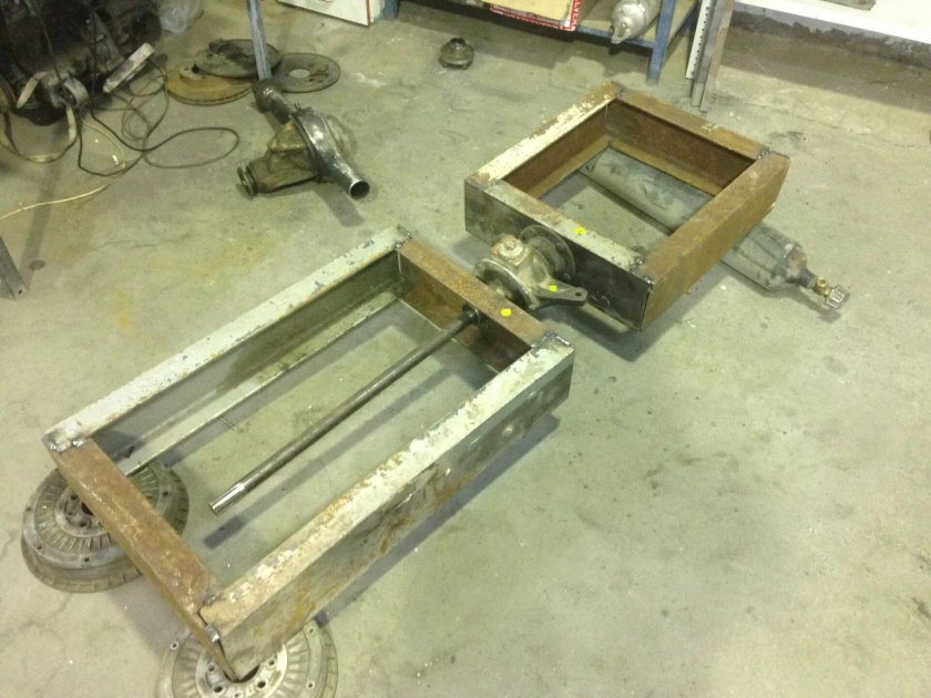 Рама минитрактора переломки 4х4