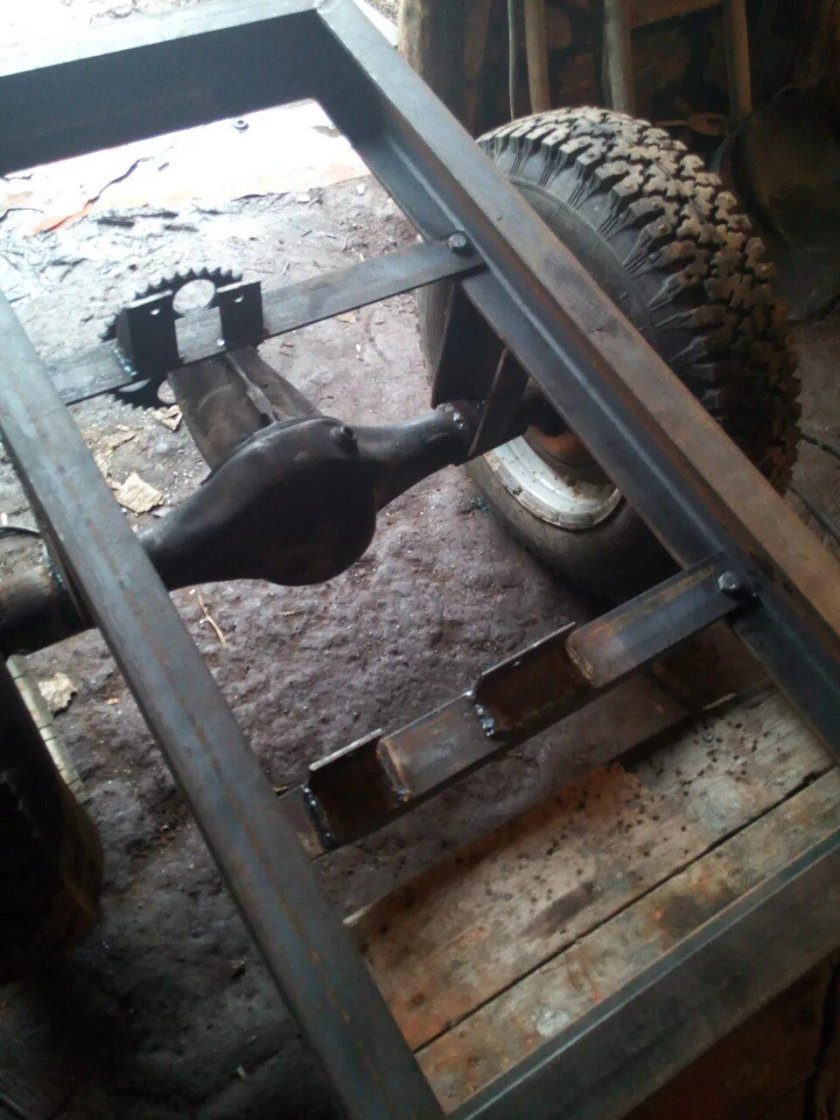 Рама трактора переломка самодельного