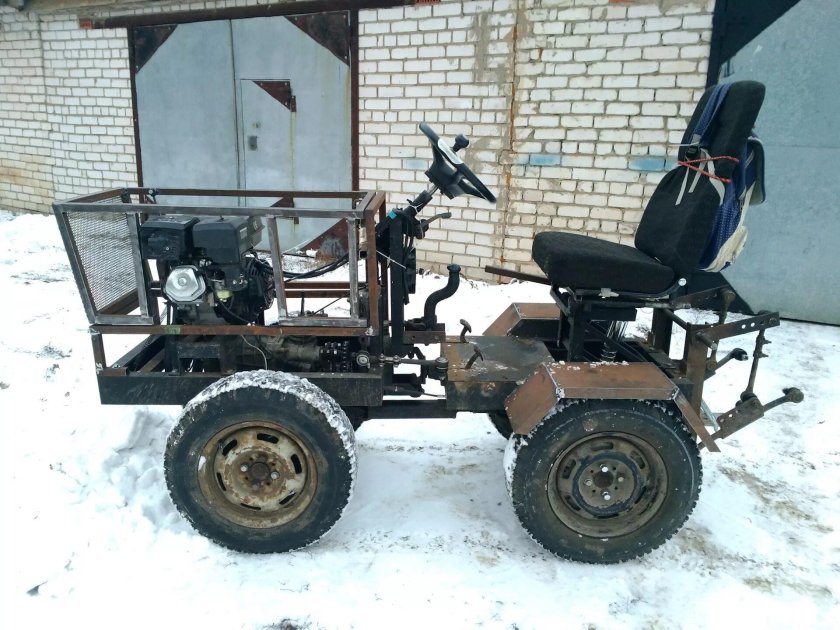 Мини трактор переломка 4х4 заводской