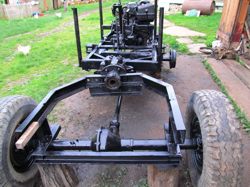 Минитрактор переломка 4х4 с раздаткой от Нивы