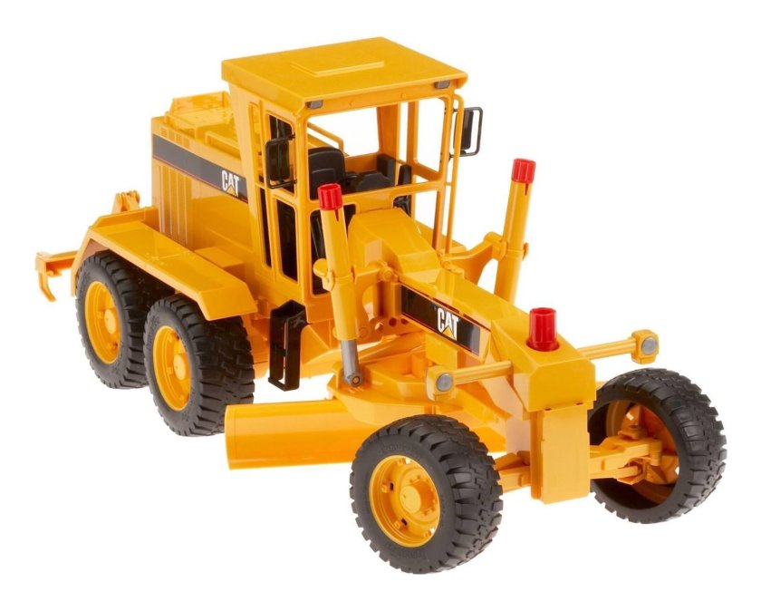 Брудер желтый трактор грейдер