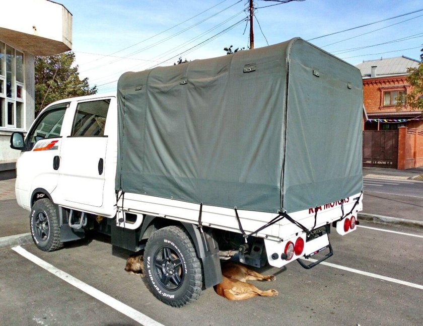 Тент киа бонго 3