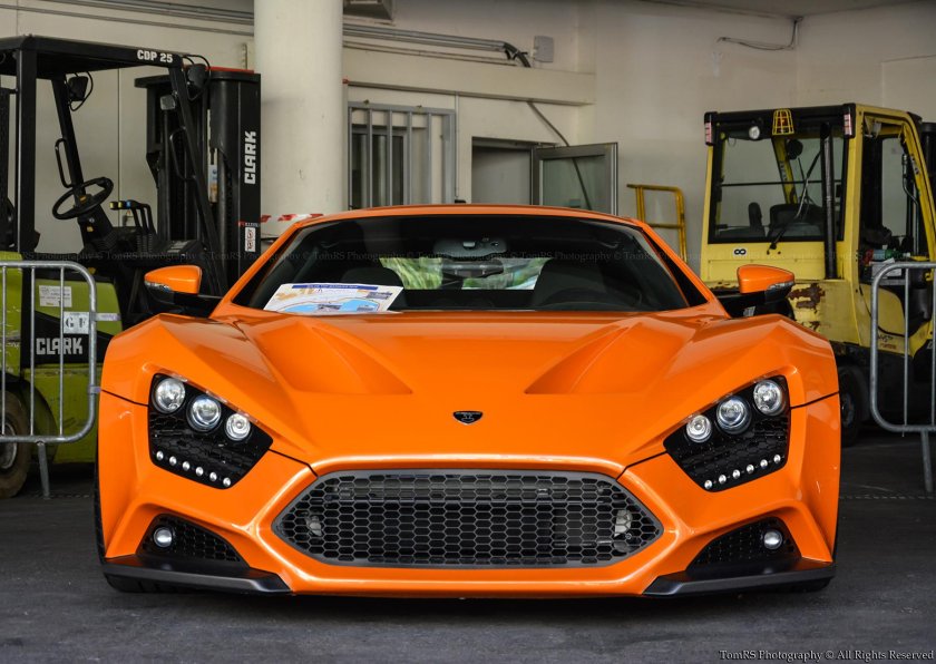 Zenvo st1 gt оранжевый