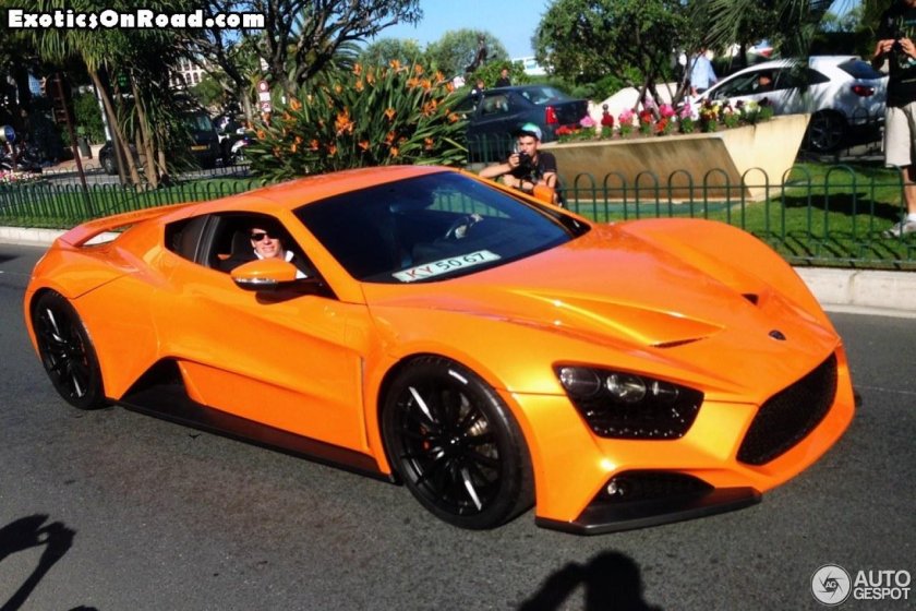 Zenvo st1 gt оранжевый