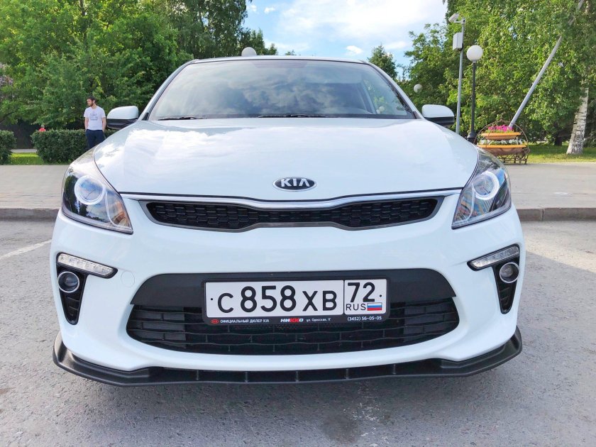Сплиттер Kia Rio 4