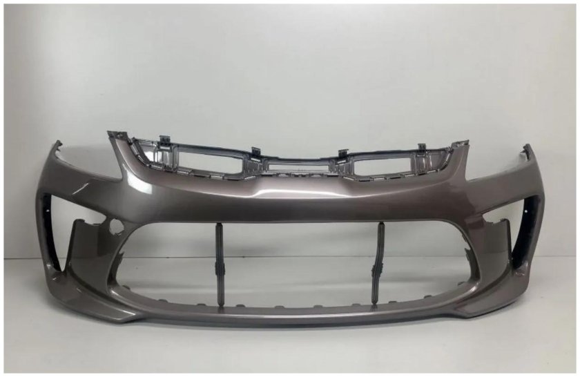 Коричневый бампер Киа Рио 4