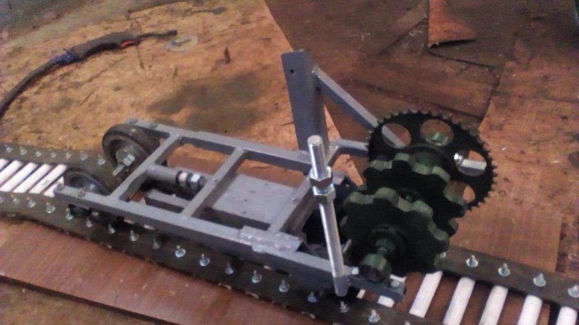 Самодельный снегоход сборка гусеница 380мм Васюган