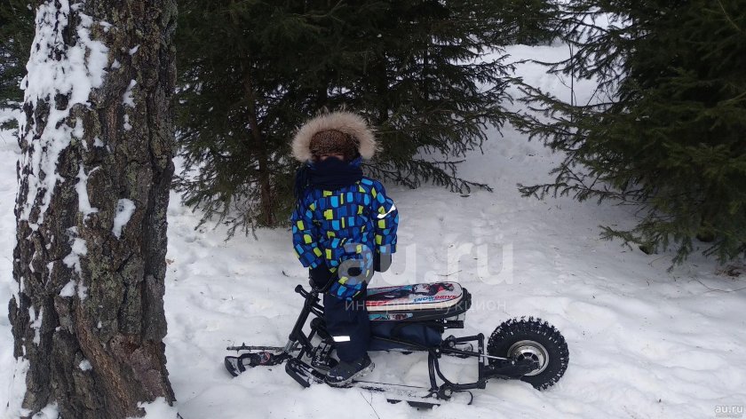 Снегоход детский санки