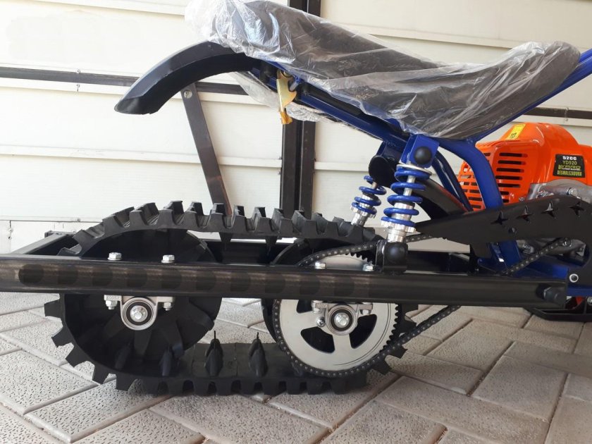 Самодельная гусеница для снегохода из покрышки