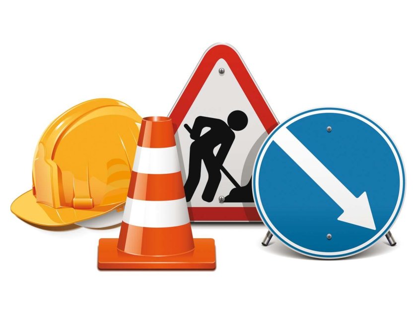 Дорожные строительные знаки
