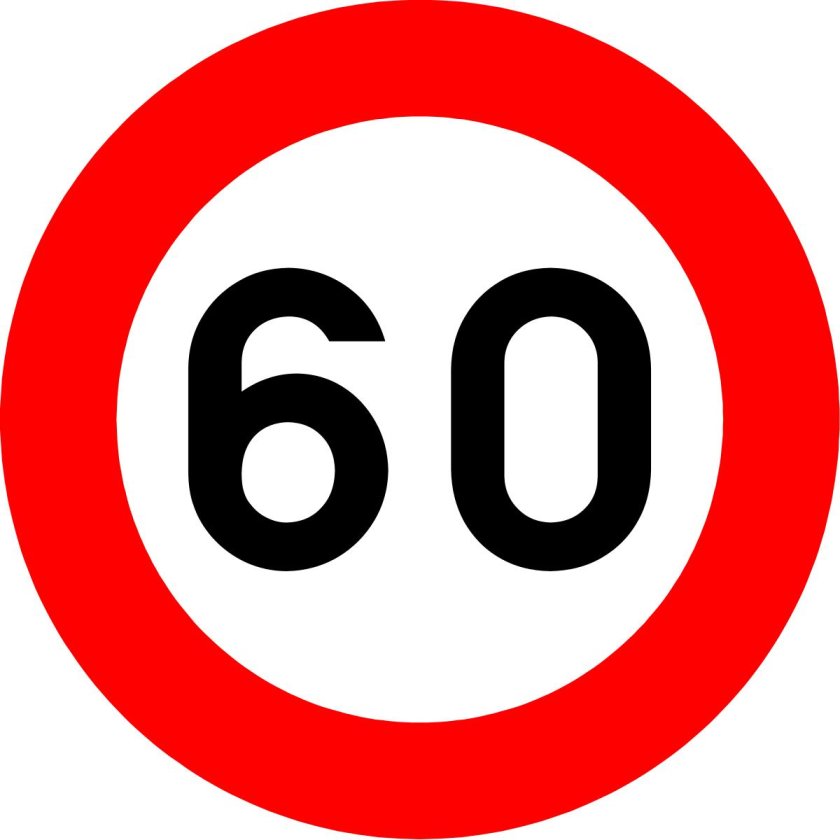 Знак ограничения скорости