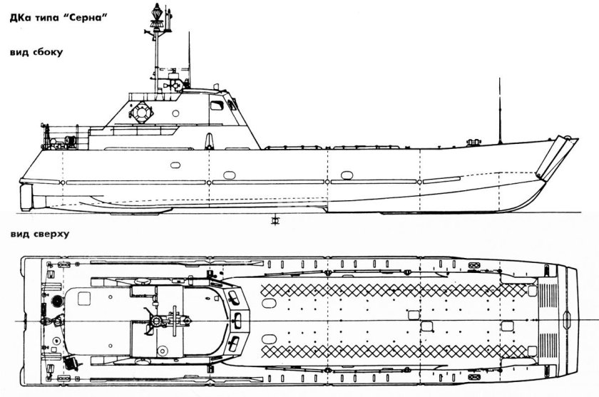 Десантный катер Серна чертеж