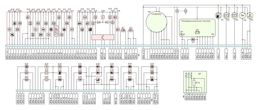 МАЗ 5440 схема принципиальная электрическая