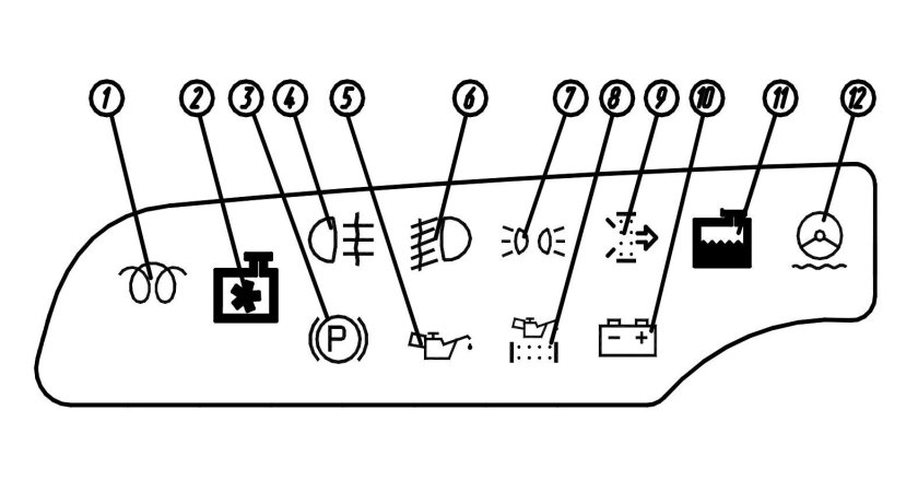 Щиток приборов МАЗ ЩП 8151-1