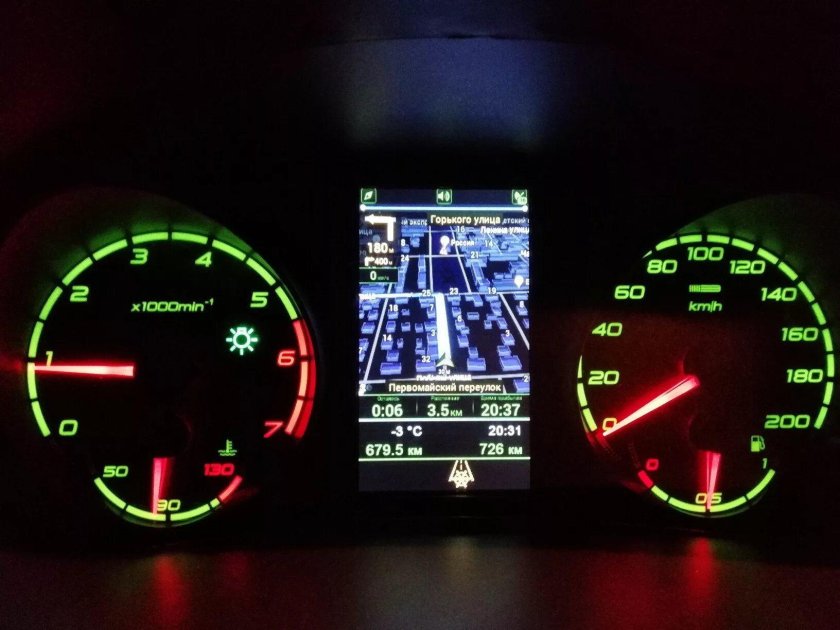 Комбинация приборов с навигацией 1118-3801010-50