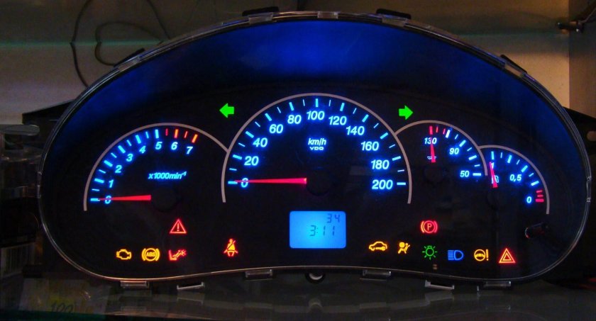 Индикаторы на панели приборов Приора 2