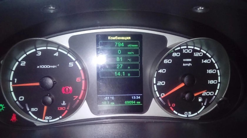 Комбинация приборов 2170-60 Ителма с навигацией