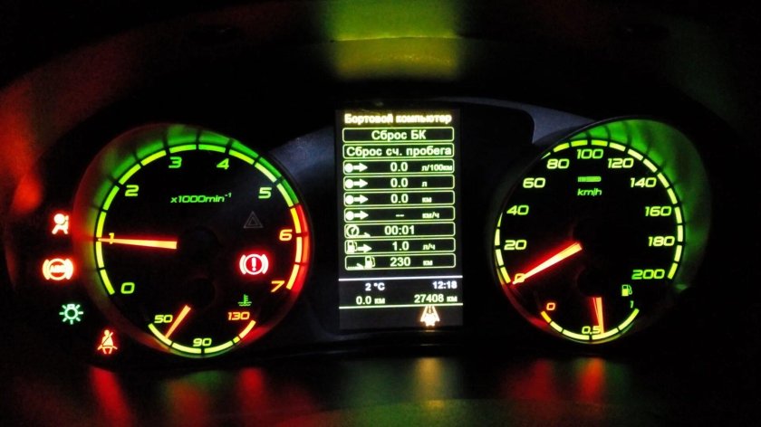 Панель приборов Приора 2 с навигацией