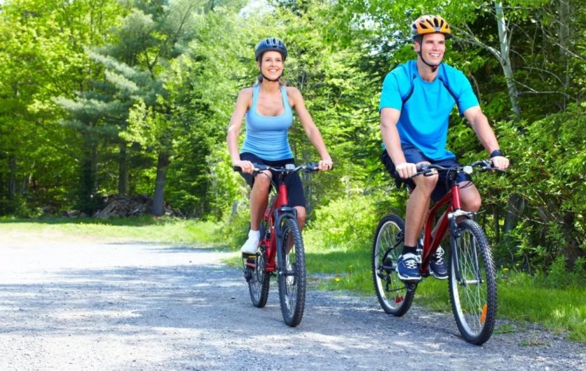 Катание на велосипеде