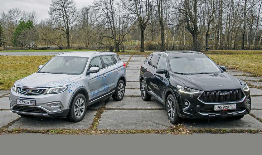 Geely Atlas и Haval f7